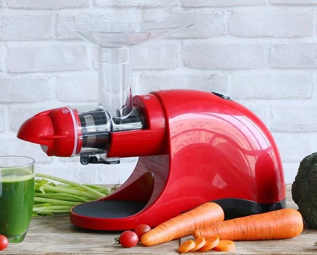 Extracteur De Jus Horizontal BioChef Axis – 60 Tr/min, Pression à Froid – Rouge