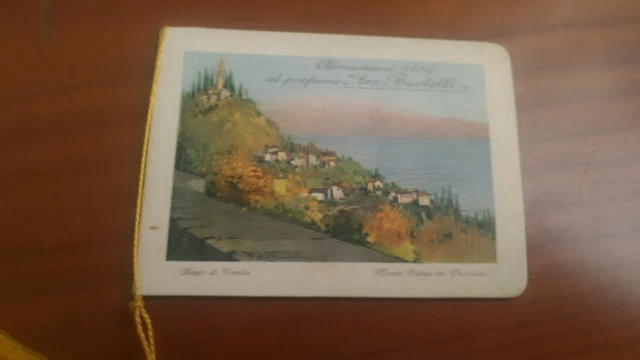 1930 - Calendarietto da barbiere "Ars Bertelli" Lago di Garda