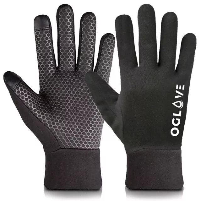 Football Field Player Gloves Waterproof Winter Thermal Grip Boys Kids Oglove