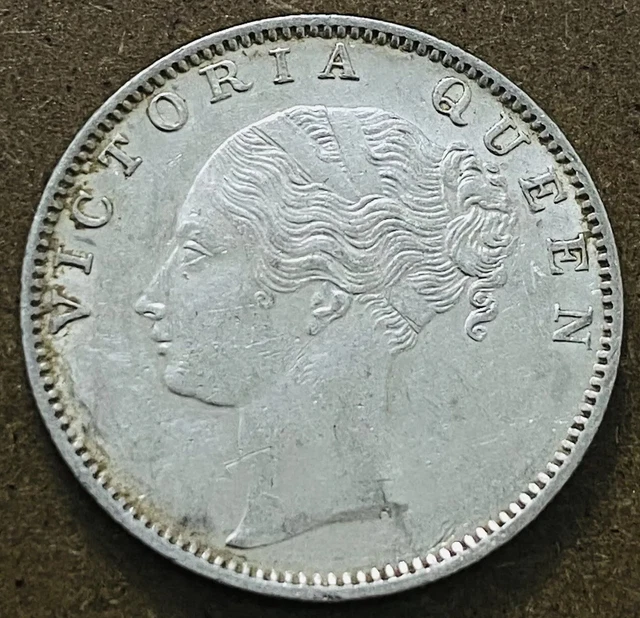 British India . Victoria Queen, 1840, One Rupee, C L, Madras Mint. Very RARE.