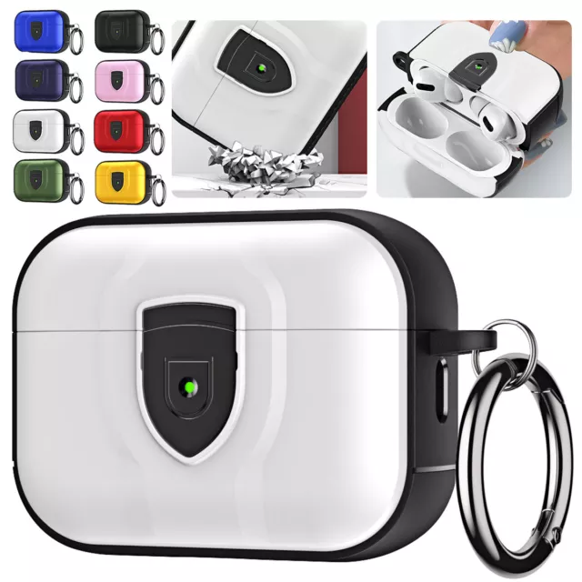 For Apple Airpods Pro 1/2/3 2022 Case Armor Heavy Duty Shockproof Keychain Cover