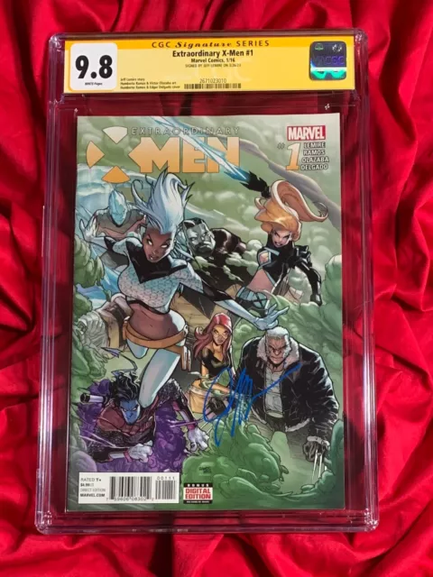 CGC SS 9.8~Extraordinary X-Men #1~Signed by Jeff Lemire~Blue~3010~Wolverine