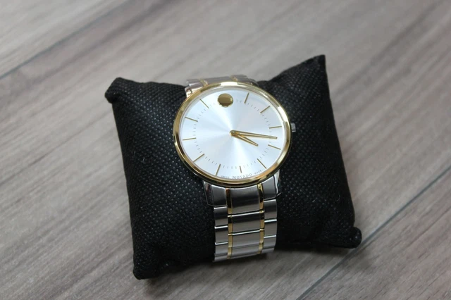 Movado Thin Classic Two Tone Swiss Quartz Watch