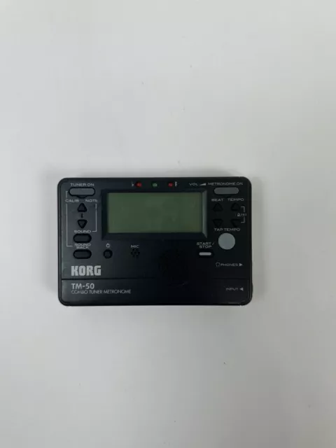 KORG TM-50 COMBO TUNER METRONOME - USED BLACK - Pitch & Rhythm Training