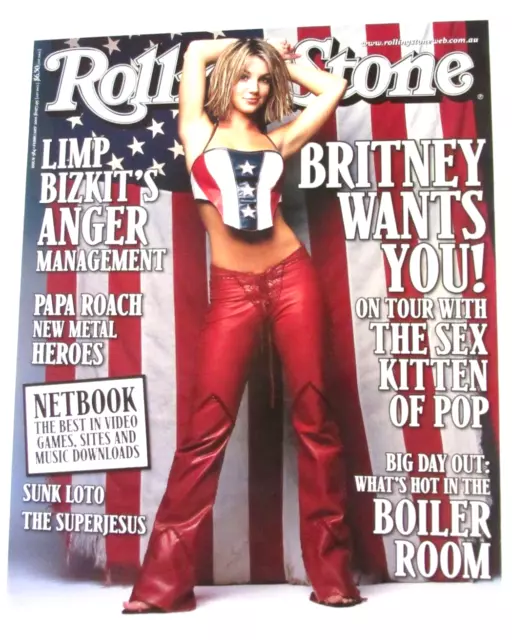 Britney Spears, Rolling Stone Mag. (Feb 2001) Original A2 Promo Poster