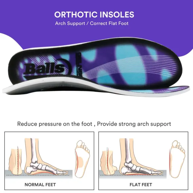 PLANTAR FASCIITIS FEET Insoles Arch Supports Orthotics Inserts Relieve ...