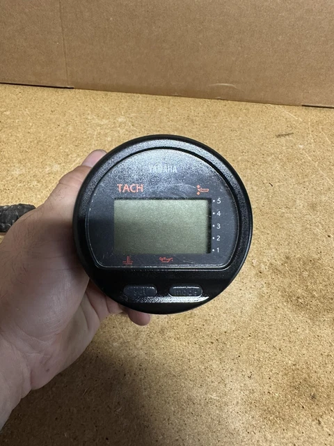 Yamaha OEM Digital MultifunctionGauge Tachometer LCD Just Replaced & Suncover
