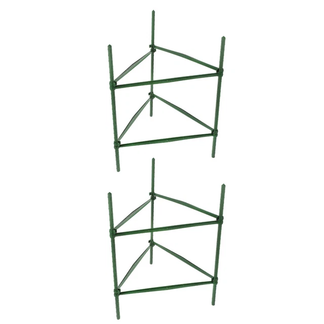 2 Sets Stützkäfige Metallunterstützung Stake Garten Kletterstützring für Gemüse