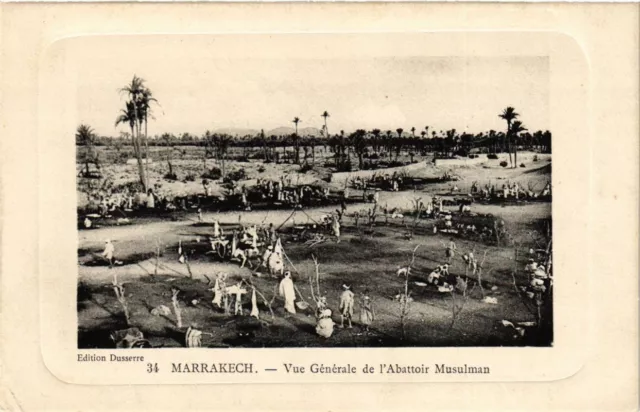CPA Maroc Marrakech - Vue Générale de l'Abbatoir Musulman (280589)