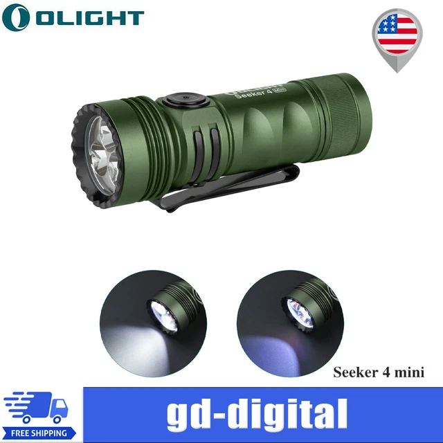 Olight Seeker 4 Mini 1200Lumen White Light and UV LED Flashlight Rechargeable