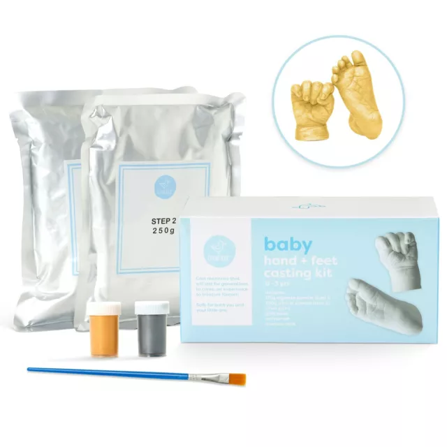 Baby 3D Hand Foot Casting Kit Keepsake Plaster Alginate Mould Christmas Gifts