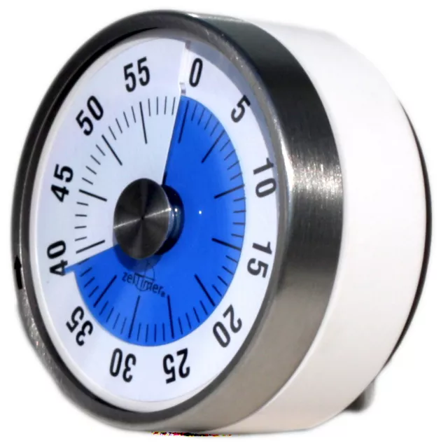 BLEU Vitre Disque Time Timer Minuteur avec nom imprimé Autisme TDAH ZeiTimer