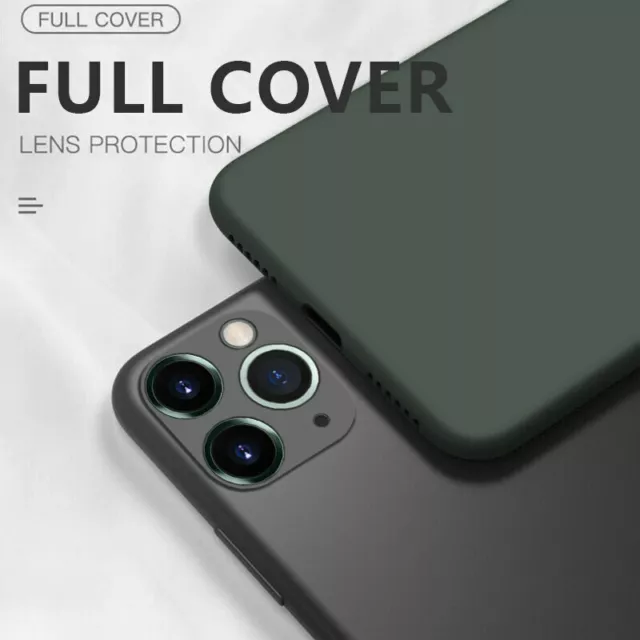 Silicone Case Camera Lens Cover For iPhone 15 14 13 12 11 Pro XS Max XR X 8 7 SE 3