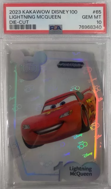 Lightning Mcqueen 2023 Kakawow Disney 100 #65 Die-Cut Psa 10