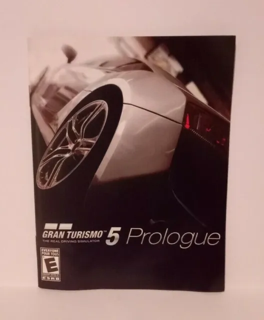 GRAN TURISMO 5: PROLOGUE (Sony Playstation 3, PS3) ** MANUAL / BOOKLET ONLY **