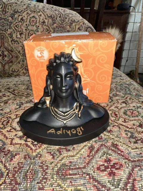 Adiyogi Shiva Statue for Car Dash Board, Pooja for Home & Office With Box