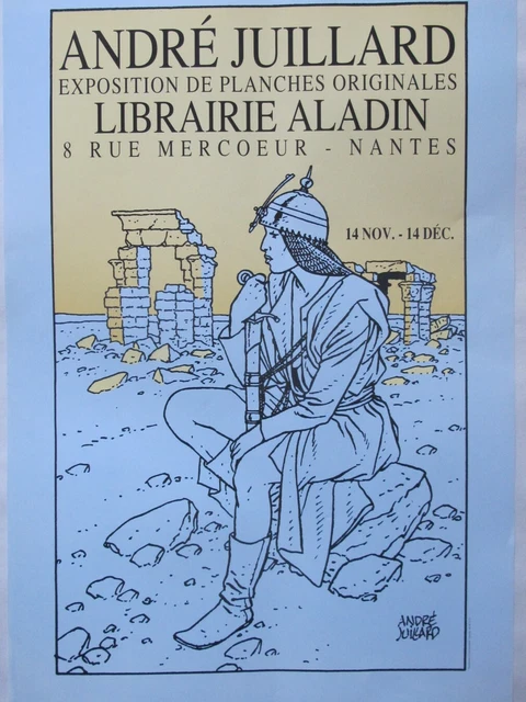 André Juillard affiche exposition Librairie Aladin
