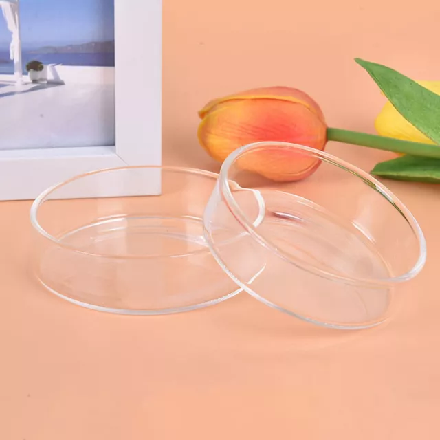 Bandeja redonda de alimentación de camarones de vidrio transparente para acuario - $6