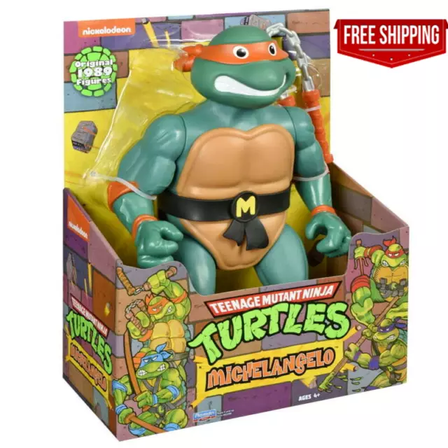 Teenage Mutant Ninja Turtles 12” Original Classic Michelangelo 1989 Giant Figure