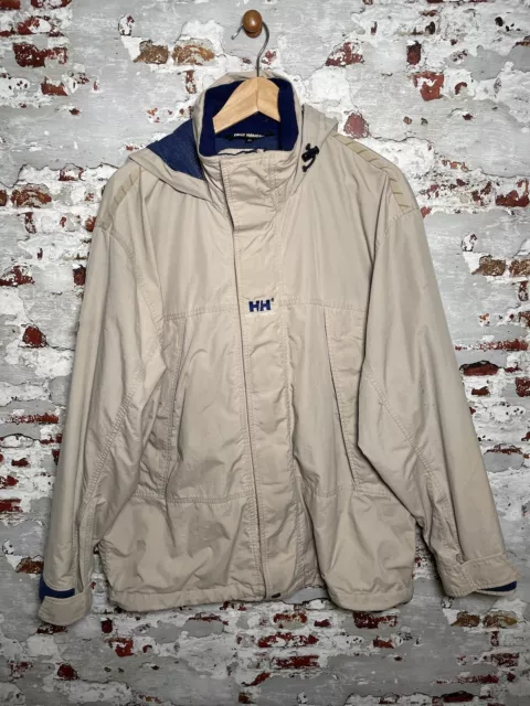 HELLY HANSEN BEIGE Half Zip Overhead Jacket Medium Lil Peep 300.00 PicClick UK