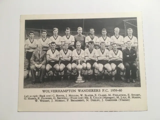 1959 Fleetway Publikationen / Löwe - Fußballmannschaften - Wolverhampton W FC 1959/60