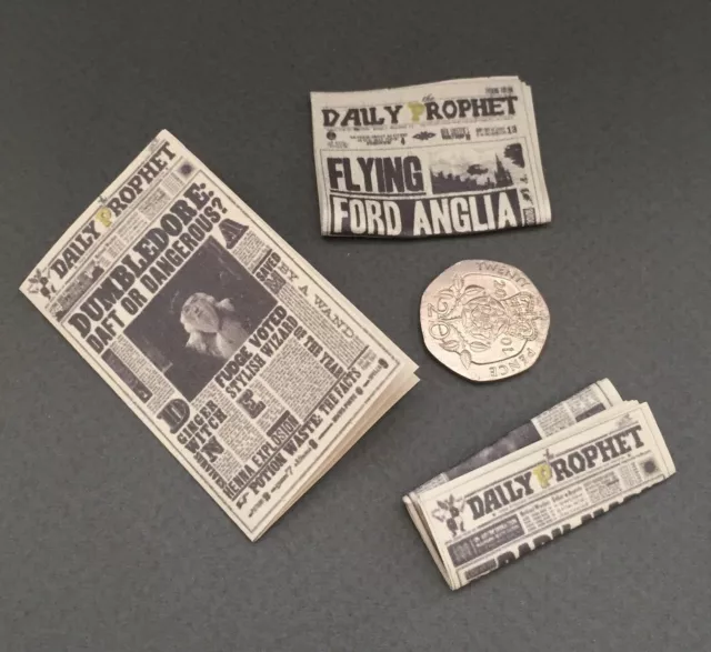 Harry Potter The Daily Prophet Newspaper Dolls House Miniature Magical Wizarding