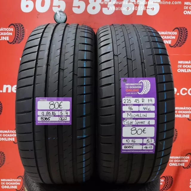 2x 225 45 R19 96W XL 5.7/5.7 MM Michelin Pilot Sport 4 Ref.8085