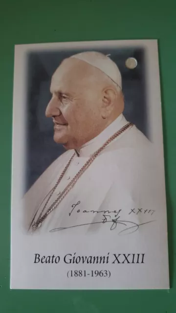 Santino  Reliquia Beato Papa Giovanni Xxiii Raro!!!