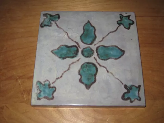 Platte England Ferrolite 6" Arts & Crafts Style Wall Tile / Trivet