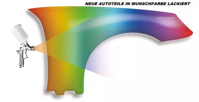 Kotflügel in Wunschfarbe LACKIERT passend für Peugeot 206 CC Rechts/Links 98-08