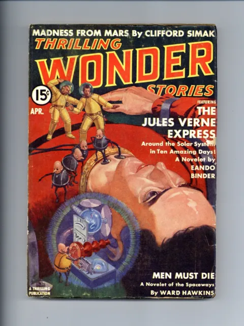 Thrilling Wonder Stories Pulp Apr 1939 Vol. 13 #2 VG