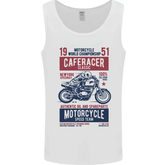 Biker Cafe Racer 1951 Motorbike Motorcycle Mens Vest Tank Top