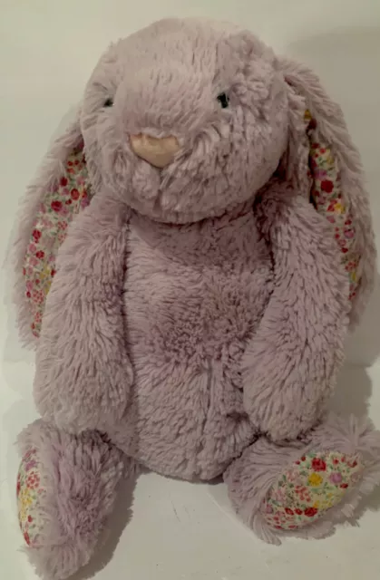 Jellycat Bashful Bunny Rabbit Plush Stuffed Animal Purple Soft!