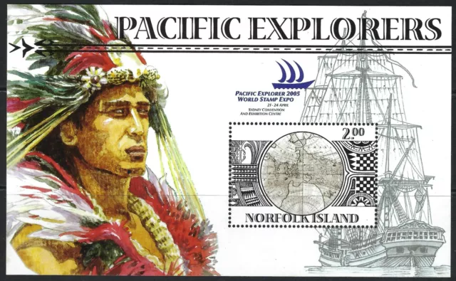 2005 Norfolk Island SG#912 Pacific Explorers mini sheet Mint MUH MNH