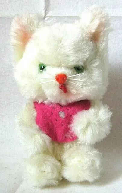 Automate Carl - Petit Chat Danseur Bavoir Rouge Yeux Vert - Made In West Germany