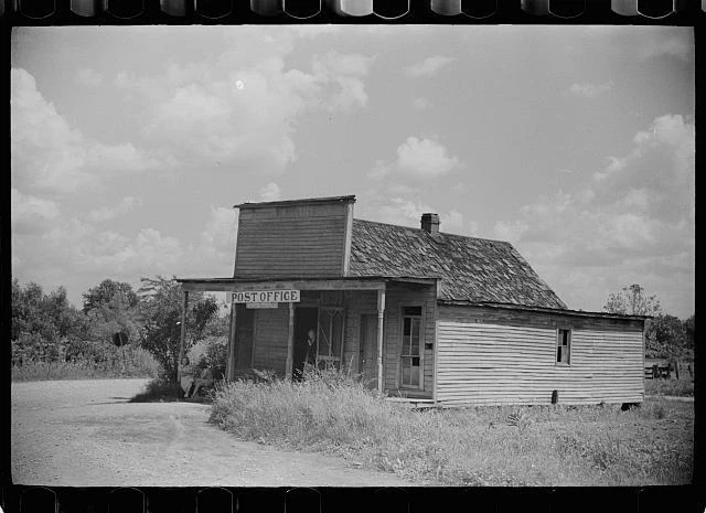VILLAGE POST OFFICE Martin County Indiana 1930s Historic Old Photo 1