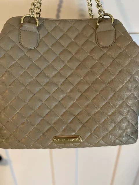 Betsy Johnson Sequin Bow Quilted Purse Macys Exclusive Taupe 3