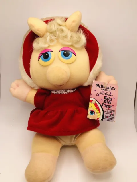 Vintage McDonalds Jim Henson Baby Miss Piggy 1987 Christmas Muppet Babies W Tags