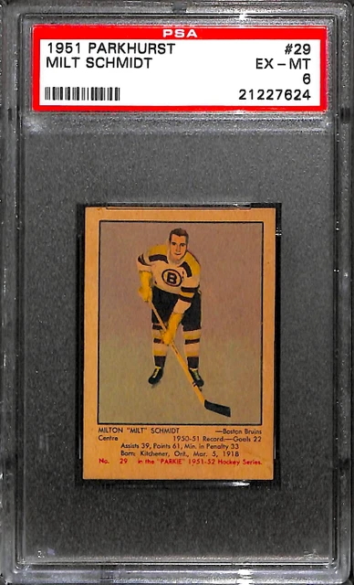 1951 Parkhurst #29 Milt Schmidt Psa 6 21227624