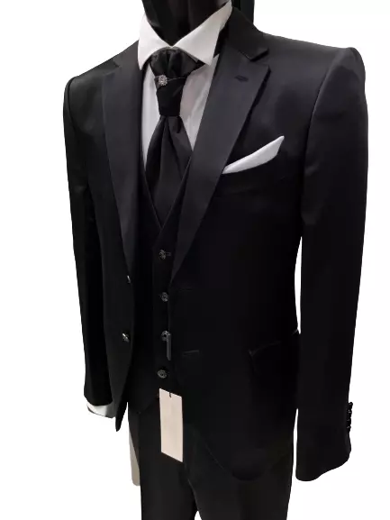 Abito Uomo Sposo  Nero  50    Carlo Pignatelli Cerimonia Suit   Wedding