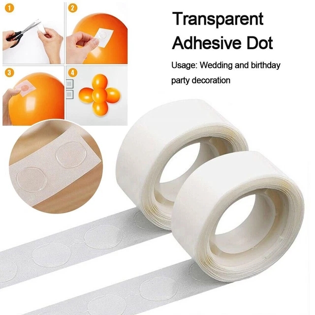 Runde Klebeband Transparent Doppelseitiger Ballon-Punkt  Handwerk Hochzeit