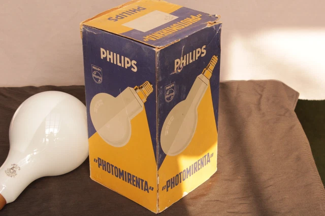 209 Photomirenta 50iger Jahre Photolampe Philips 500 Watt OVP