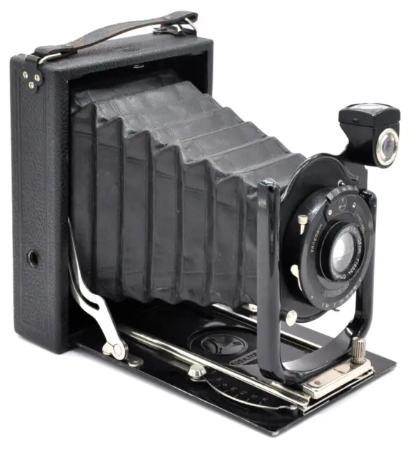 Plattenkamera Ernemann Doppel-Anastigmat 1:6,8 / f= 13,5 cm + Kameratasche