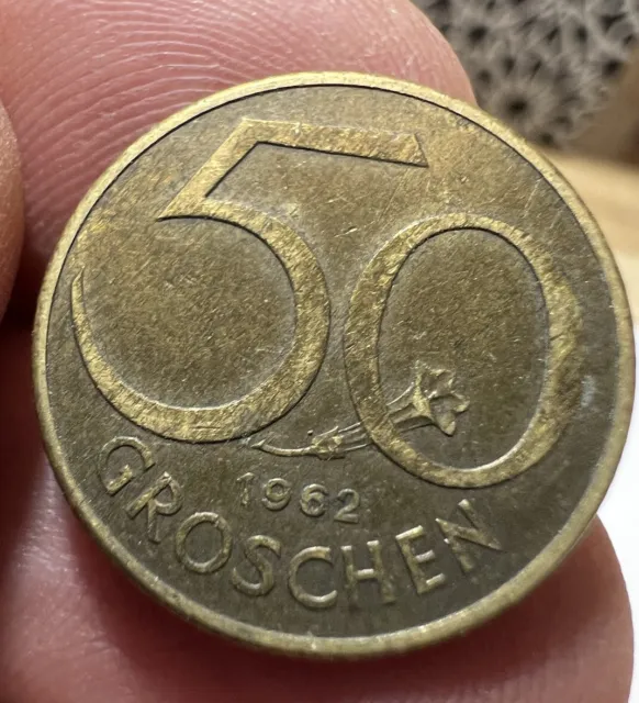 Coin - Austria 🇦🇹- 50 Groschen  1962 - #261