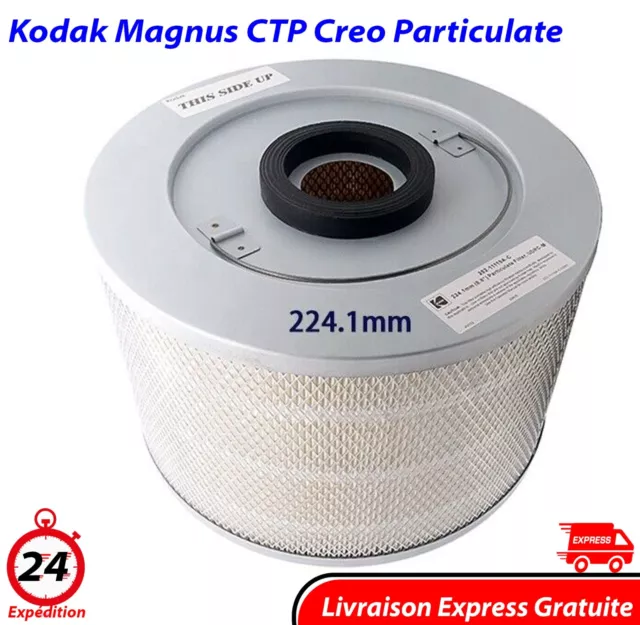 Kodak Magnus CTP Creo Particulate Air Filter UDRC-M 252-11119A-A 224.1mm Filtre