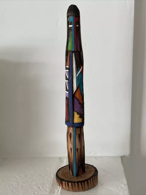 LONG HAIR KACHINA by M.N. NATIVE AMERICAN 10 Inches  TALL Navajo Native Art