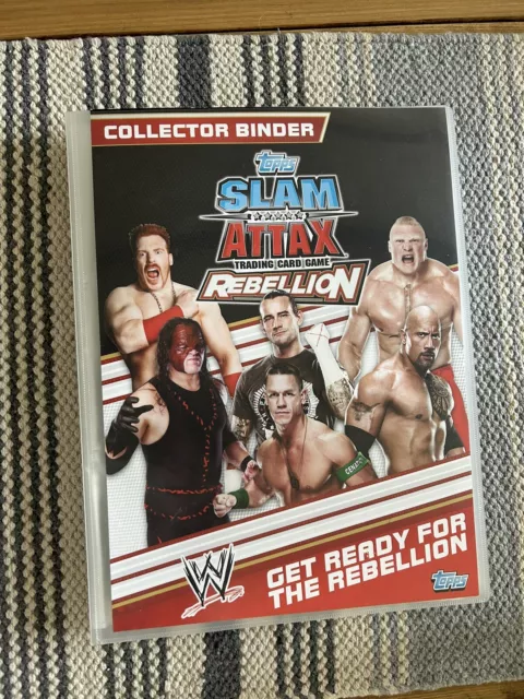 Topps WWE ECW Slam Attax 188 Mixed Trading Cards Superstars Rebellion & Binder