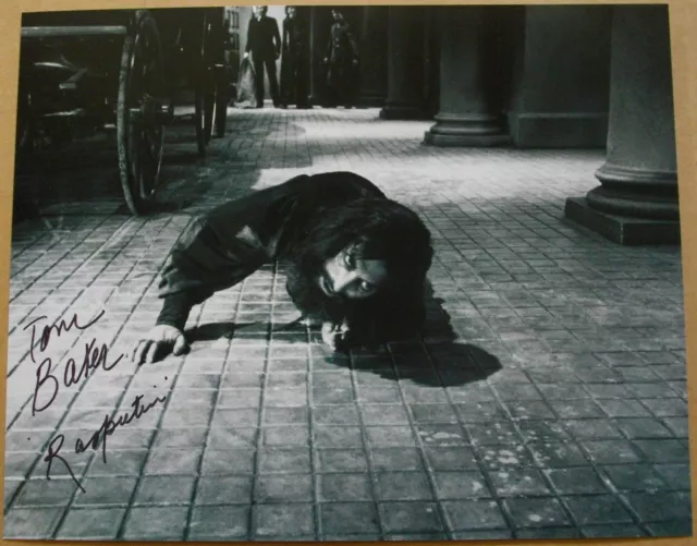 Tom Baker *Dr Who* Autograph Hand Signed Photo 10" X 8" Doctor Who