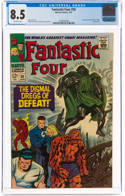 Fantastic Four #58 | Marvel 1967 | CGC 8.5 Off White Pages Dr. Doom