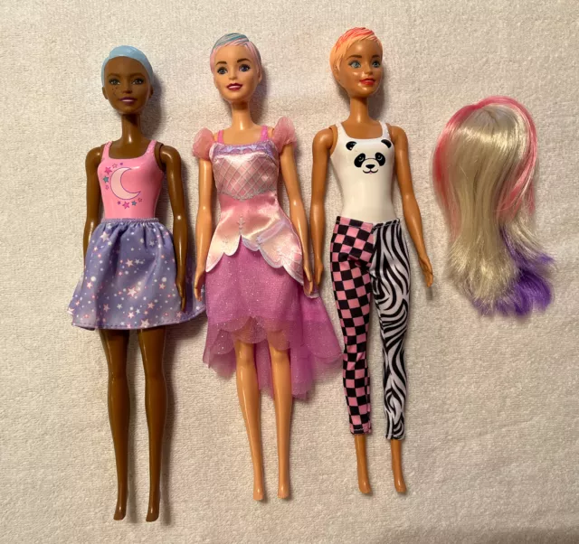 2019 Mattel Color Reveal Barbie Doll Rainbow with Skirt, Leaves